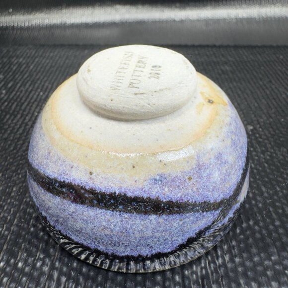 Whitefish Pottery Salt Cellar Dipping Dish Small Bowl Container Hand Made - Picture 11 of 12